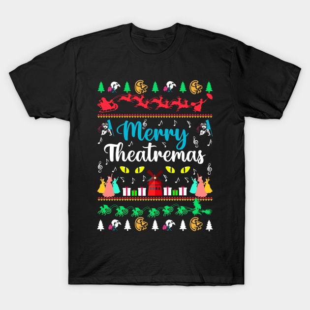 Merry Theatremas. Merry Broadwaymas. T-Shirt by KsuAnn